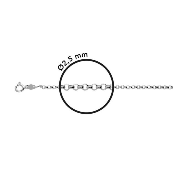 Cadena Rolo Plata Ley 925