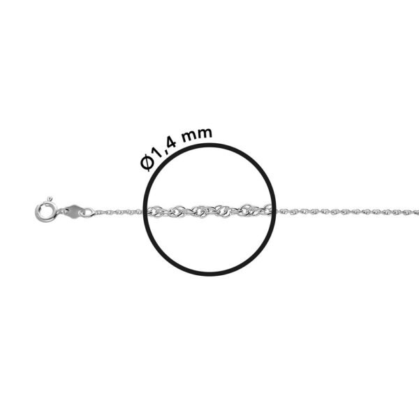 Cadena Cordón Plata Ley 925