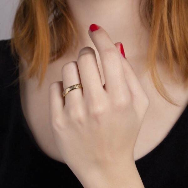 Anillo Alianza Grecia Acero 316 L - Imagen 2