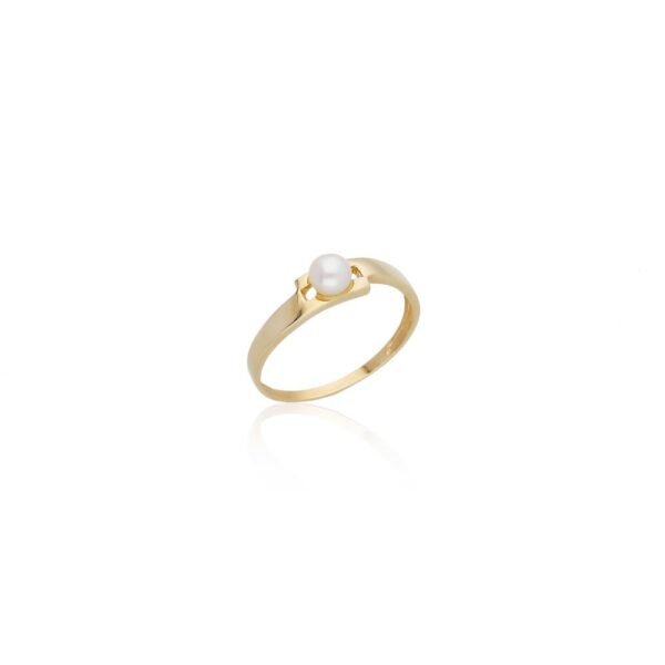 Anillo Beauty Perla Cultivada Oro 18 Klt
