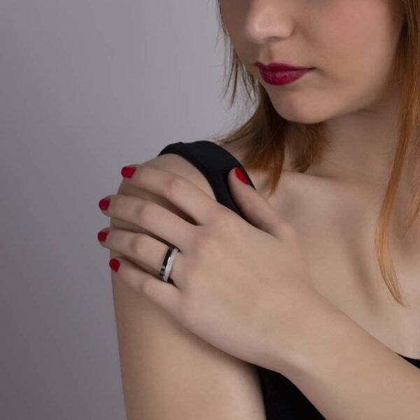 Anillo Black Line Acero 316 L - Imagen 3