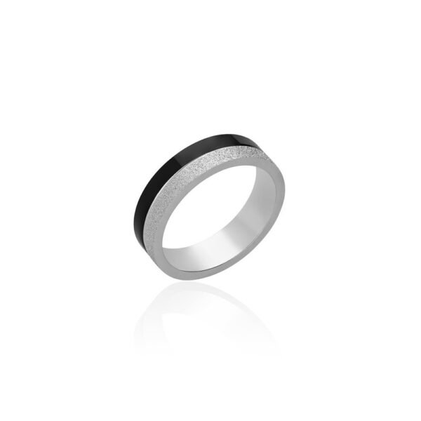 Anillo Black Line Acero 316 L