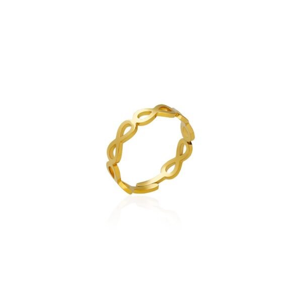 Anillo Cadena Infinitos Acero 316 L