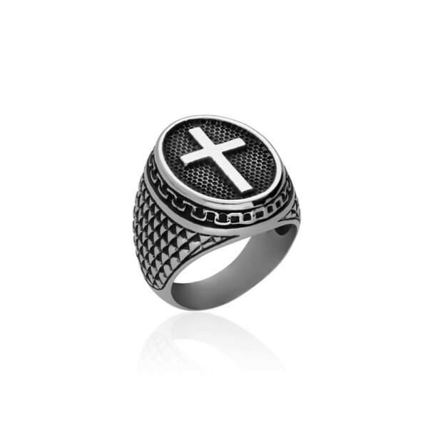 Anillo Cruz Acero 316 L