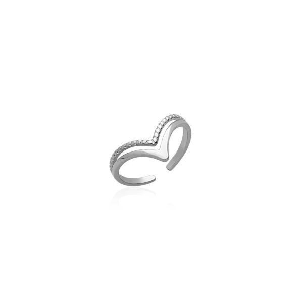 Anillo Double Peak Acero 316 L