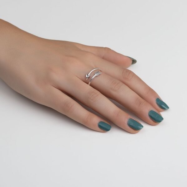 Anillo Flecha Plata Ley 925 - Imagen 2