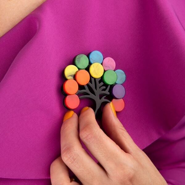 Broche Árbol Multicolor Fantasía. - Imagen 2