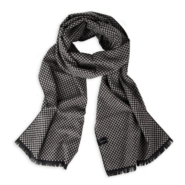 Bufanda Hombre Cuadros Cashmere - Imagen 2