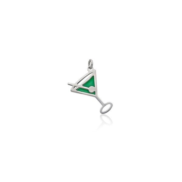 Colgante Copa Coctel Plata Ley 925.
