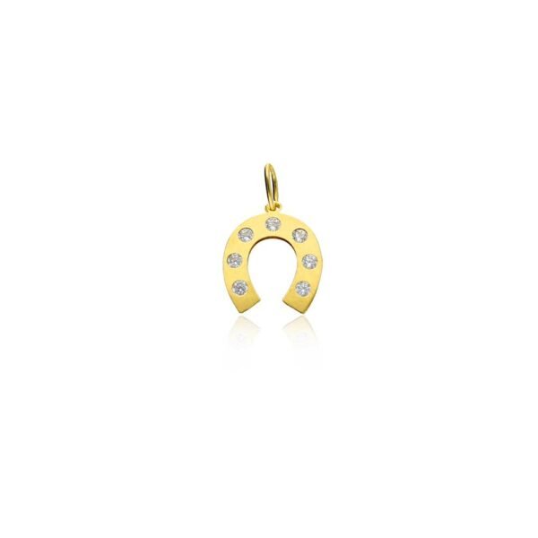 Colgante Herradura de la Suerte Oro 18 Klt