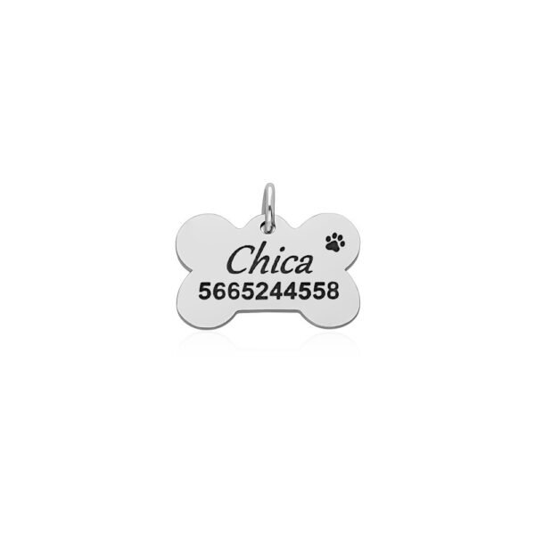Colgante Mascota en Acero 316 L.