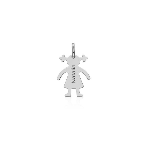 Colgante Niña Plata Ley 925