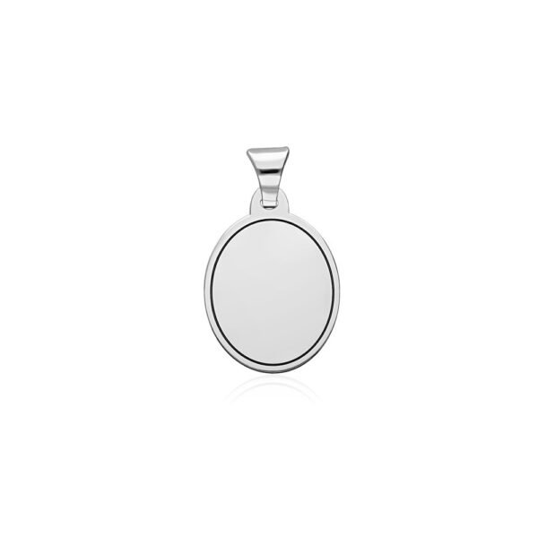 Colgante Ovalado Plata Ley 925