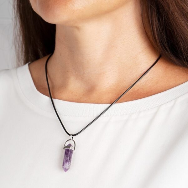 Collar Cuarzo Amatista Natural - Imagen 2