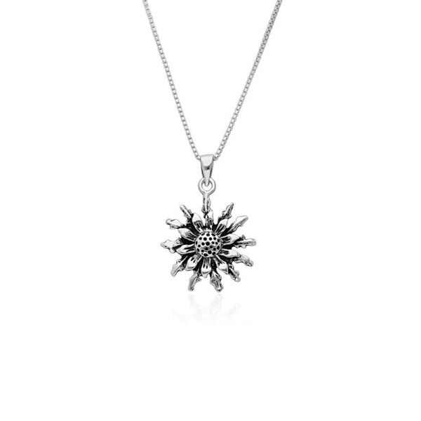 Collar Eguzkilore Plata Ley 925