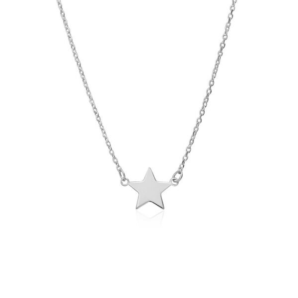Collar Estrella Plata Ley 925.
