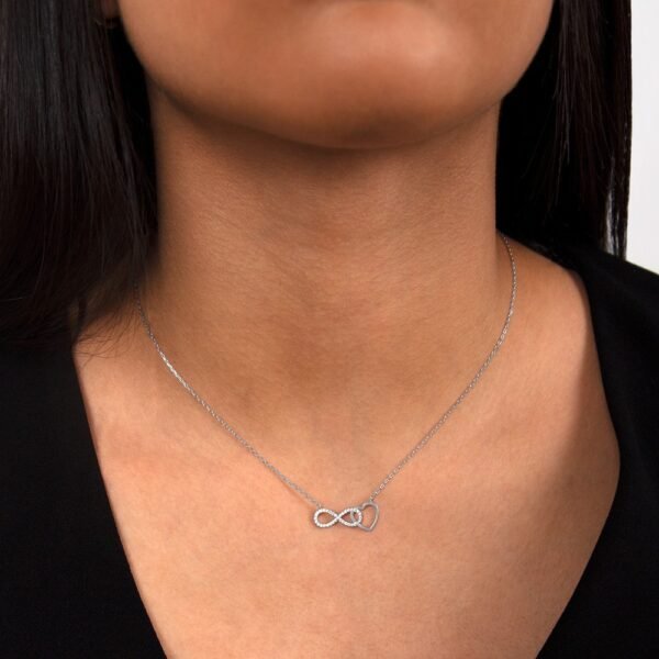 Collar Infinite Love Plata Ley 925 - Imagen 2