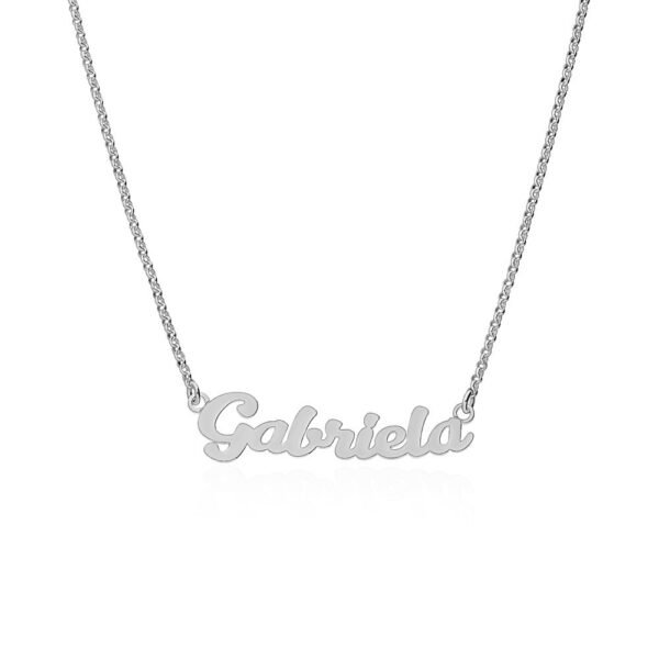 Collar Nombre Personalizado Plata Ley 925