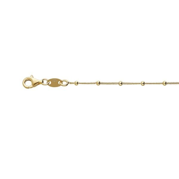 Collar Saturno Bolas Intercaladas Plata Ley 925 - Imagen 3