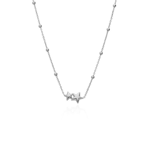 Collar Star Duo Plata Ley 925.