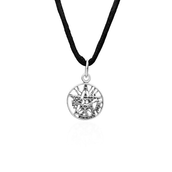 Collar Tetragramatón Plata Ley 925