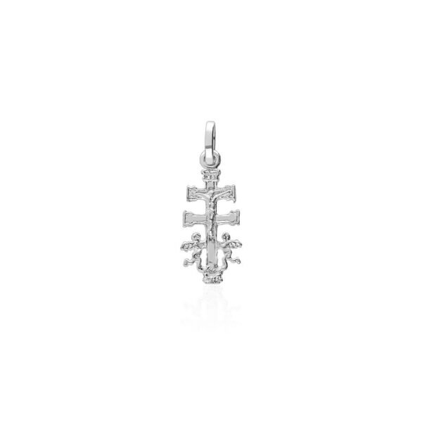 Cruz Caravaca Cristo Relieve Plata Ley 925