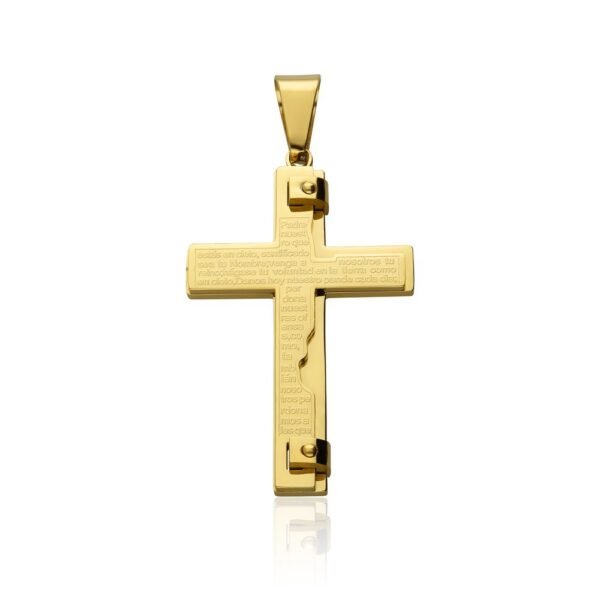 Cruz Padre Nuestro Acero 316 L