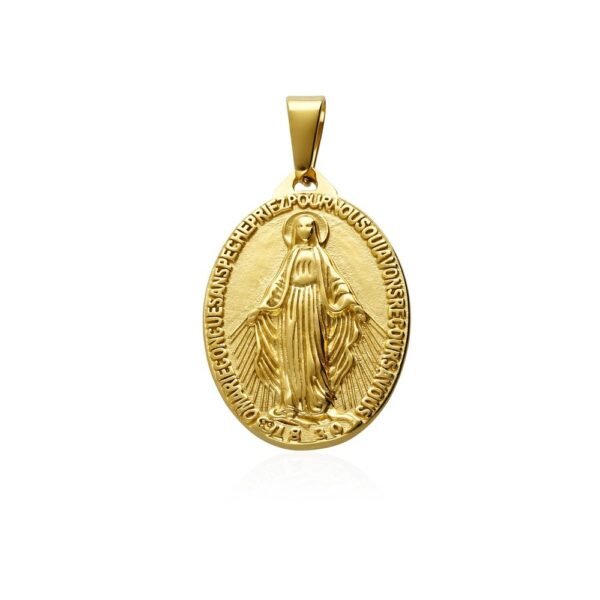 Medalla Virgen Milagrosa Acero 316 L
