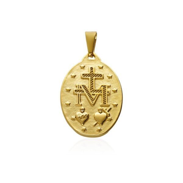 Medalla Virgen Milagrosa Acero 316 L - Imagen 2