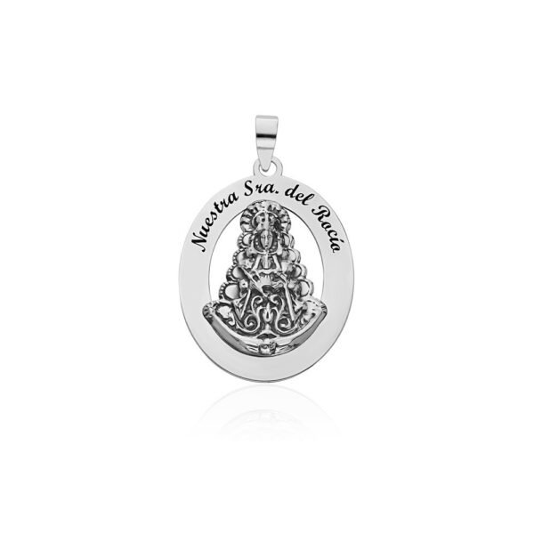Medalla Virgen Rocío Plata Ley 925.