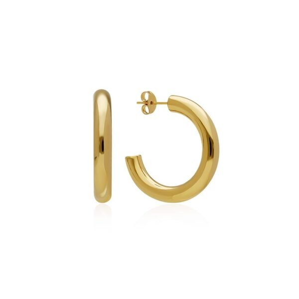 Pendientes Aros Gruesos Bold Acero 316 L