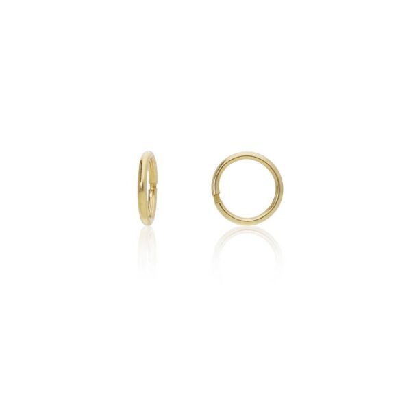Pendientes Aros Lisos Oro 18 Klt
