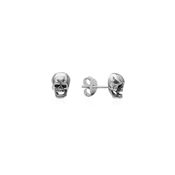 Pendientes Calavera Plata Ley 925