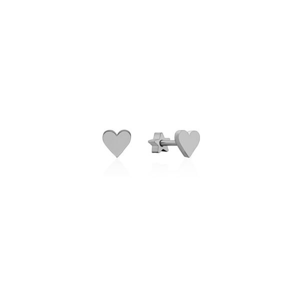 Pendientes Corazón y Estrella Acero 316 L