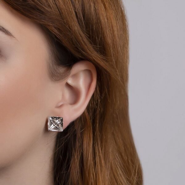 Pendientes Cristal Swarovski Elements Plata Ley 925 - Imagen 2
