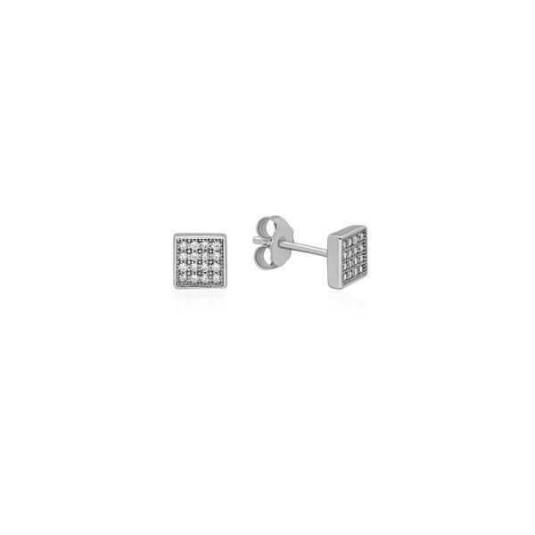 Pendientes Cuadrados Plata Ley 925