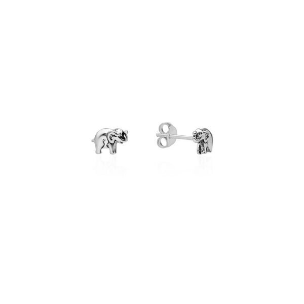 Pendientes Elefantes Suerte Plata Ley 925