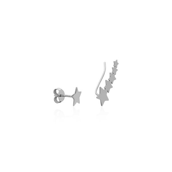 Pendientes Estrella Fugaz Plata Ley 925