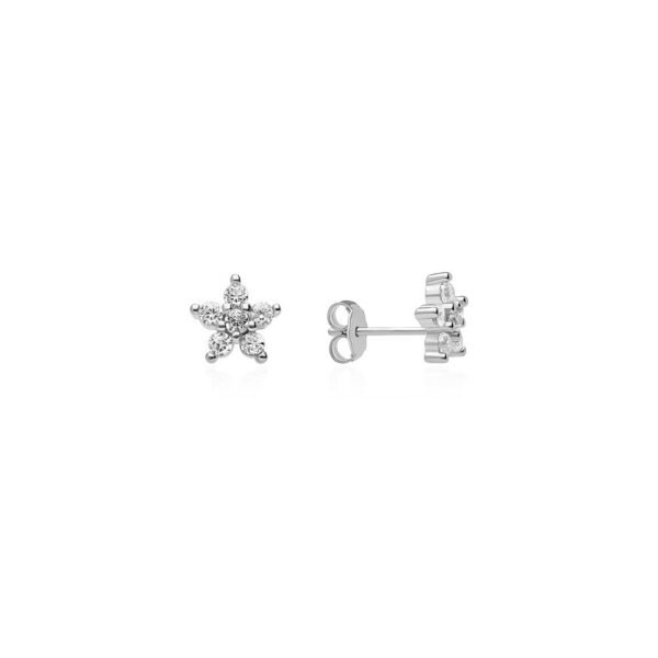 Pendientes Estrella Plata Ley 925