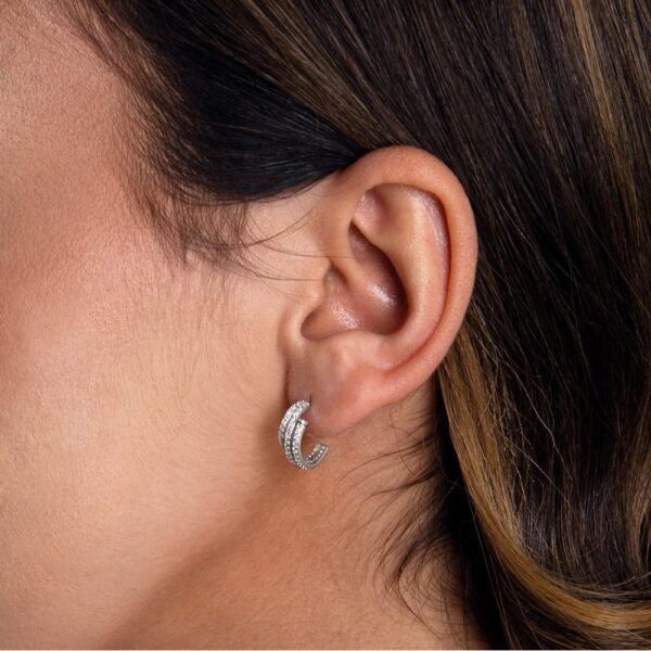 Pendientes Juste Clou Plata Ley 925 - Imagen 2