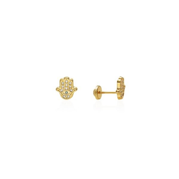 Pendientes Mano Fátima Oro 9 Klt