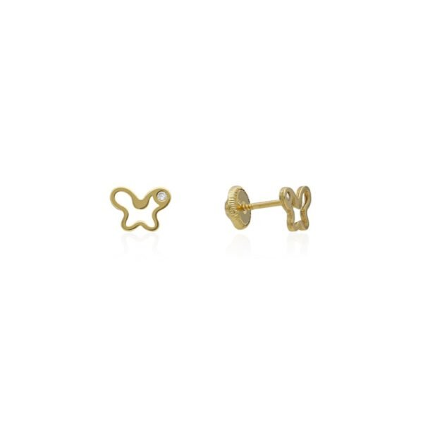 Pendientes Mariposa Calada Oro 18 Klt
