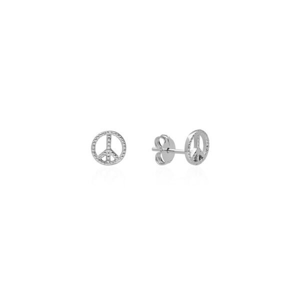 Pendientes Paz Plata Ley 925.