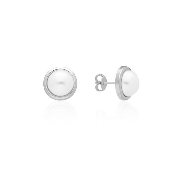 Pendientes Perla Aureola Plata Ley 925