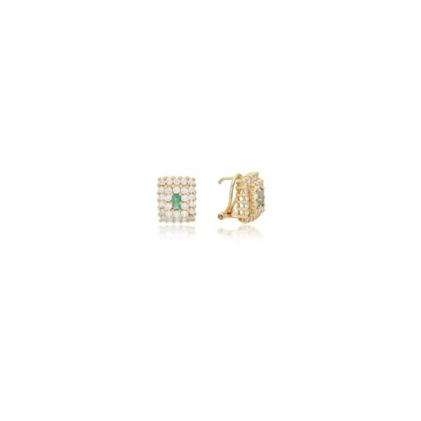 Pendientes Tresor Esmeraldas Oro 18 Klt