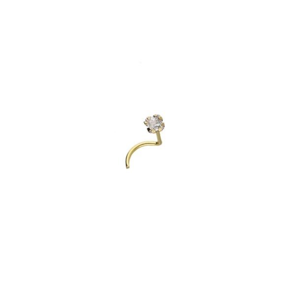 Piercing Nariz Circonita Oro 18 Klt