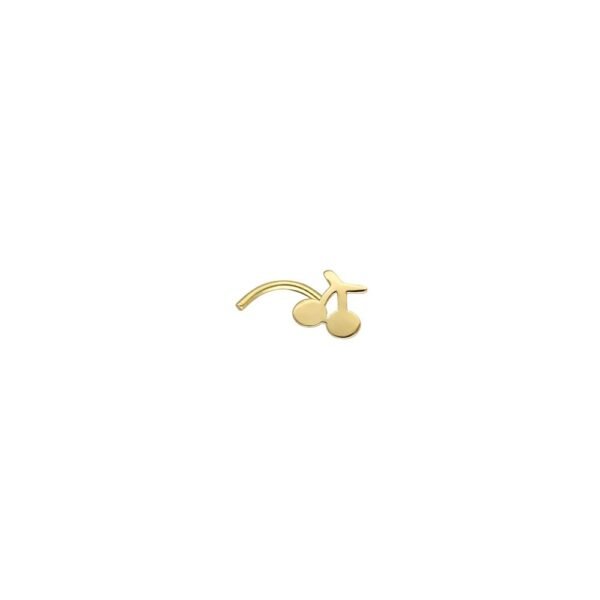 Piercing Nariz con Cerezas Oro 18 Klt