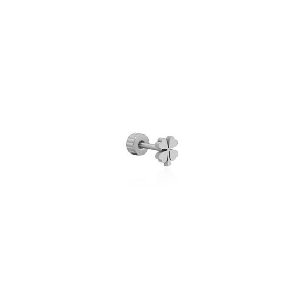 Piercing Trébol Suerte Acero 316 L. - Imagen 2