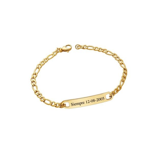Pulsera 3x1 Placa Acero 316 L