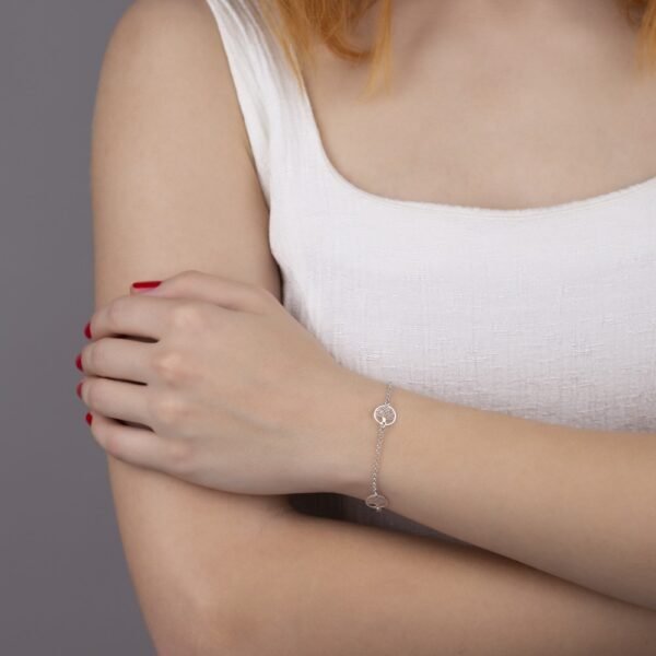 Pulsera Árboles de la Vida Plata Ley 925 - Imagen 2